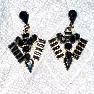 Art deco statement earrings
